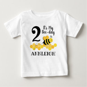 Camiseta Aniversário de Abelha-Dia do mel