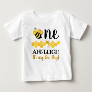 Camiseta Aniversário de Abelha-Dia do mel primeiro
