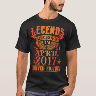 Camiseta Aniversário de abril de 2017 Ano de Lendas Usadas