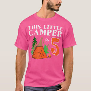 Camiseta Aniversário de AcampamentoEsta Pequena Barraca É 5