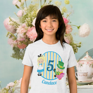 Camiseta Aniversário de Alice no País das Maravilhas