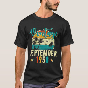 Camiseta Aniversário de Aniversário do Retro Vintage de set