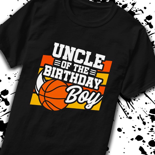 Camiseta Aniversário de Basquete do Garoto de Aniversário (Criador carregado)