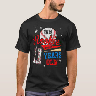 Camiseta Aniversário De Beisebol 11, Este Rookie Acaba De A
