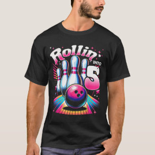 Camiseta Aniversário de Boliche Fazendo um Rolê na Festa de