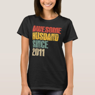 Camiseta Aniversário de Casamento de 12 para Mens para Ele
