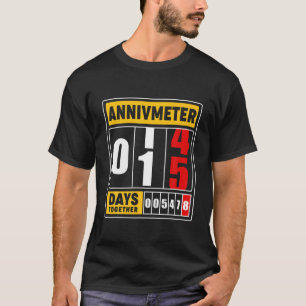Camiseta Aniversário De Casamento De 15 S Para Casais Marid