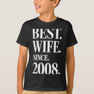 Camiseta Aniversário de Casamento de 18 anos Engraçado 2008