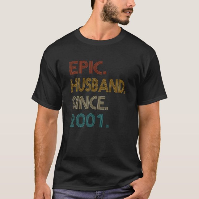 Camiseta Aniversário de Casamento de 20 - Presente - Epic H (Frente)