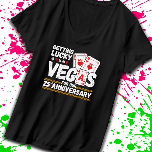 Camiseta Aniversário de Casamento de 25 - Casais de Las Ve