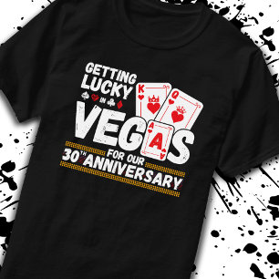 Camiseta Aniversário de Casamento de 30 - Casais de Las Ve