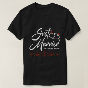 Camiseta Aniversário De Casamento De 30 RD Oferece-Lhe Pre