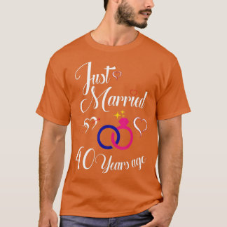 Camiseta Aniversário de Casamento de 40 Anos