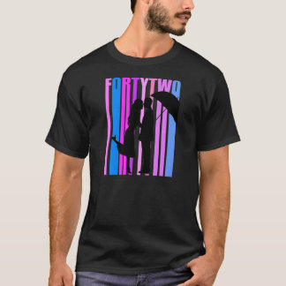 Camiseta Aniversário de Casamento de 42 Anos Romântico Casa