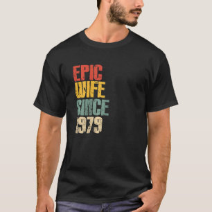 Camiseta Aniversário de Casamento de 44 das Mulheres para S