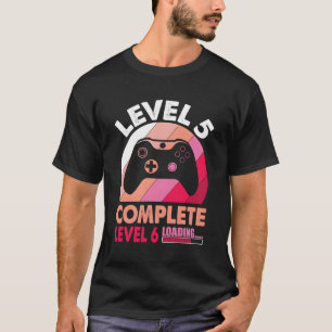 Camiseta Aniversário de Casamento de 5 de Nível 5 Completo