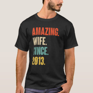 Camiseta Aniversário De Casamento De 9 Anos Para Sua Esposa
