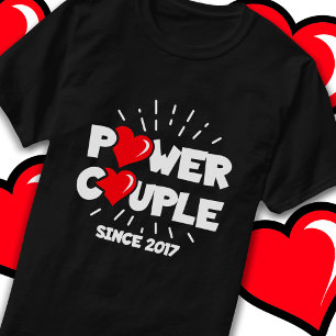Camiseta Aniversário de Casamento de Casamento Fúcil do Cas