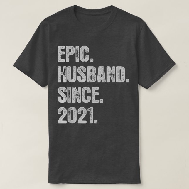 Camiseta Aniversário De Casamento De rua Para O Marido Epic (Frente do Design)