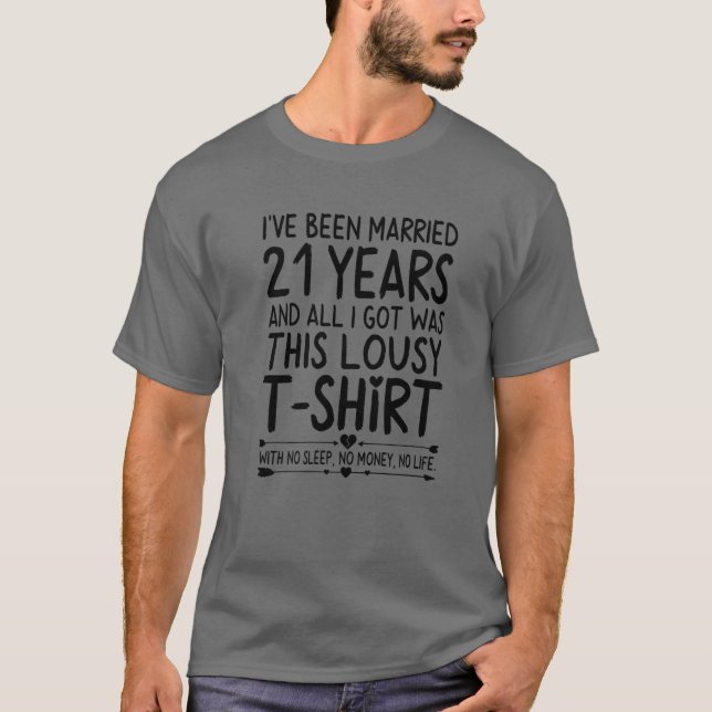 Camiseta Aniversário De Casamento De Ruas Para Ela (Frente)