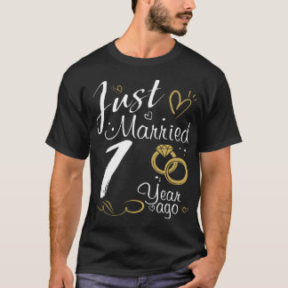 Camiseta Aniversário de Casamento de ruas. Recem casados Há