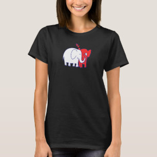 Camiseta Aniversário de Casamento do Elefante Festa de Enga