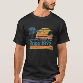 Camiseta Aniversário de Casamento Irritando um ao Outro Des