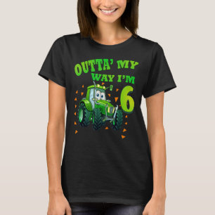 Camiseta Aniversário de criança 6 anos, Trator de Caminhão