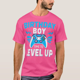Camiseta Aniversário de criança Boy Time to Level Up Video