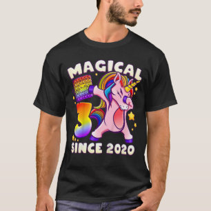 Camiseta Aniversário de criança de 3 anos, nascer 2020, Uni