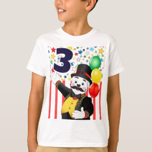 Camiseta Aniversário de criança de Circo de Urso Polar