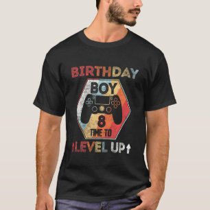Camiseta Aniversário de criança Garoto 8 Hora de Nivelar 8.