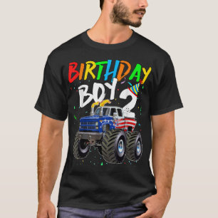 Camiseta Aniversário de criança Garoto de 2 anos Sinalizado