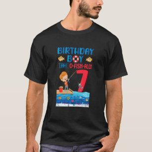 Camiseta Aniversário de criança Garoto Eu Sou O Fish Ally 7