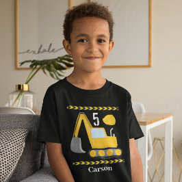 Camiseta Aniversário de criança Personalizado Do Veículo De