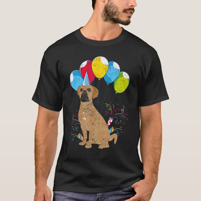 Camiseta Aniversário de criança Pet Animal Dog Proprietário (Frente)