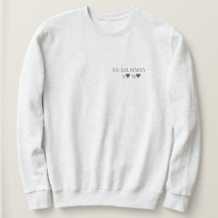 Camiseta Aniversário de Data Numérica Romana Personalizada