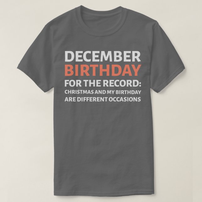 CAMISETA ANIVERSÁRIO DE DEZEMBRO (Frente do Design)