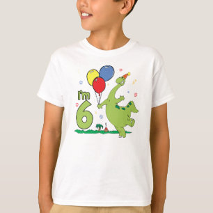 Camiseta Aniversário de Dino 6o