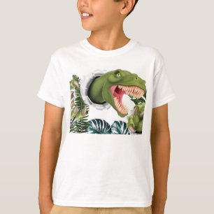 Camiseta Aniversário de Dinossauro 3D
