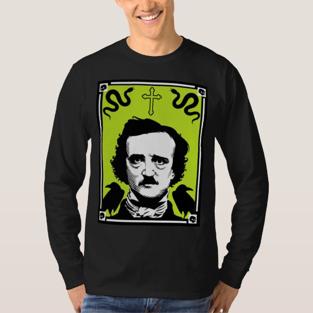 Camiseta Aniversário de Edgar Allan Poe 19 de janeiro (Frente)