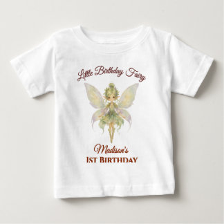 Camiseta Aniversário de Fada em Aquarela 
