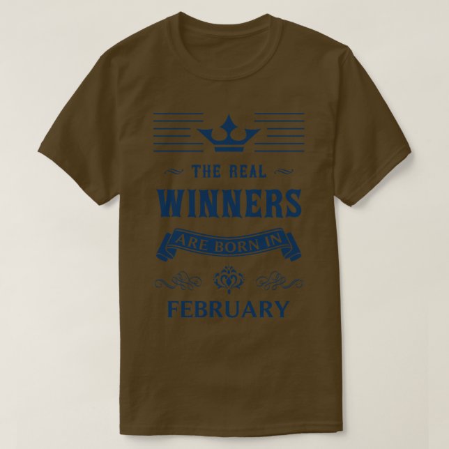 Camiseta aniversário de fevereiro (Frente do Design)