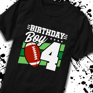 Camiseta Aniversário de futebol 4 anos Menino 4