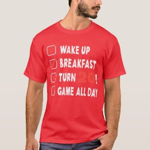 Camiseta Aniversário de Gamer 20 Anos de Idade Nível 20 Des