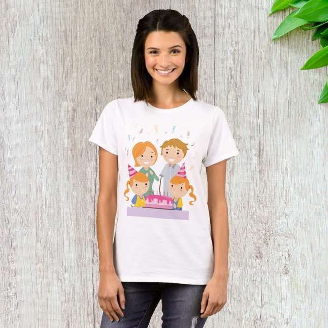 Camiseta Aniversário de Gêmeas (Criador carregado)