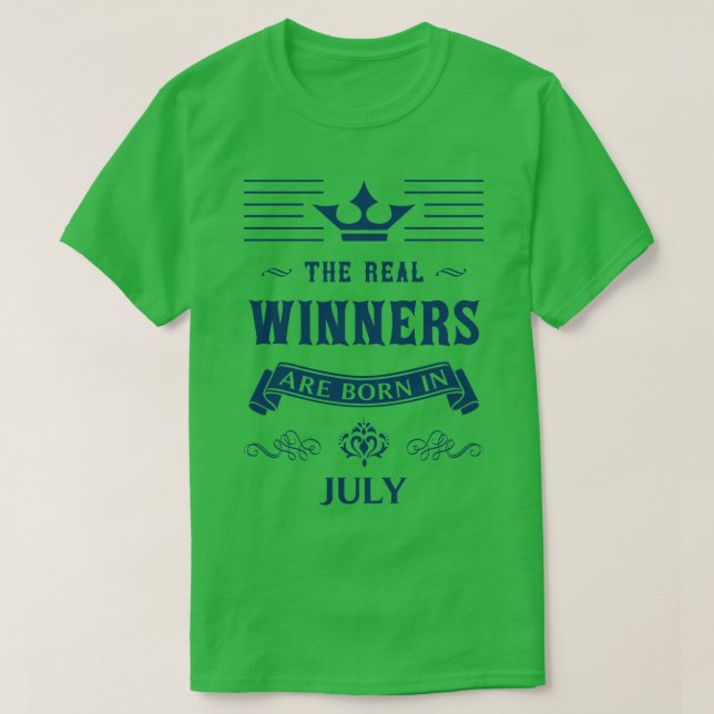 Camiseta Aniversário de julho (Frente do Design)