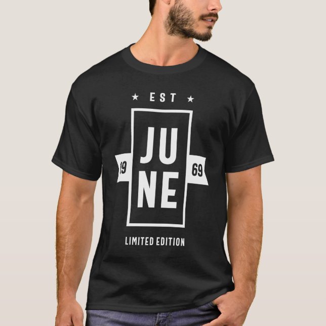 Camiseta Aniversário de junho de 1969 (Frente)