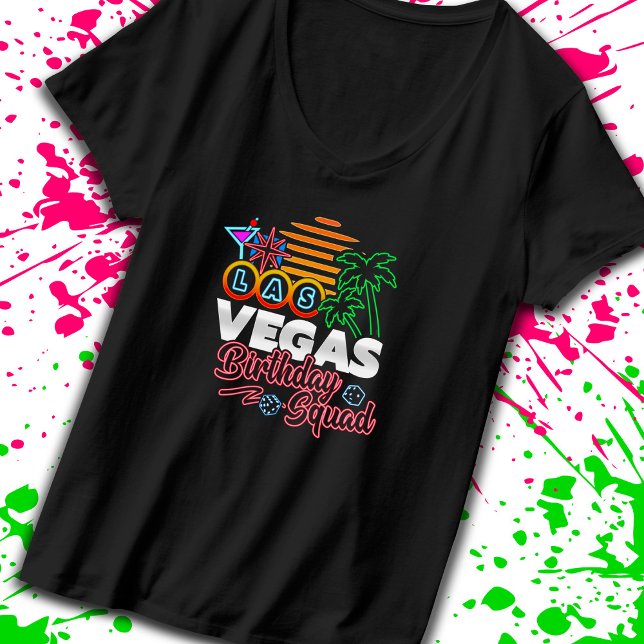 Camiseta Aniversário de Las Vegas - Esquadrão de Aniversári (Criador carregado)