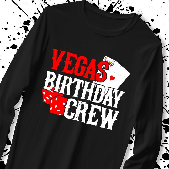 Camiseta Aniversário de Las Vegas - Festa na Tripulação de  (Criador carregado)